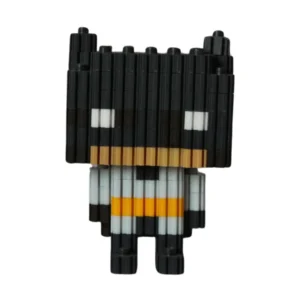 BricBox DIY BatMan Action Figure | 6-Inch Articulated Cartoon Toy | Buildable Pixel Brick Kit | Gift for Kids Ages 6+